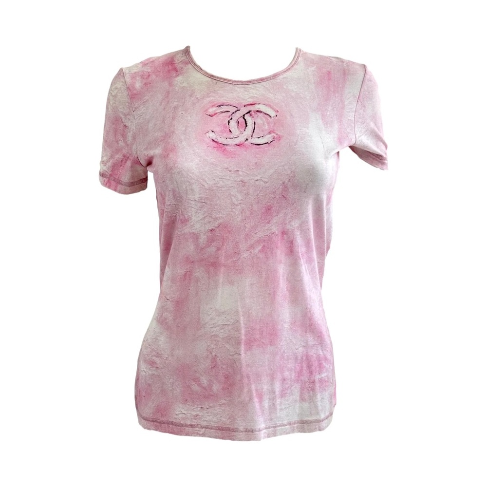 CHANEL Pink Short Sleeve Tee
